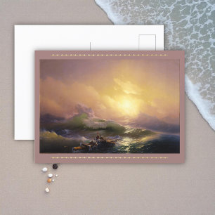 La novena ola de la postal de Iván Aivazovsky