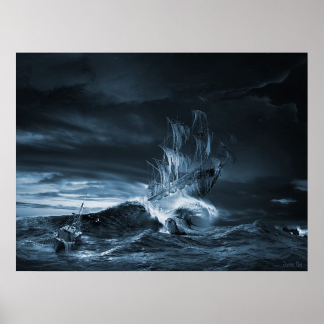 La novena remake de la ola, arte digital (Frente)