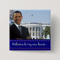 La nueva casa de Obama - botón cuadrado