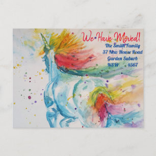 La nueva postal de direcciones de Unicornio arcoir