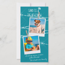 La nueva tarjeta de nieve es la arena de dos fotos