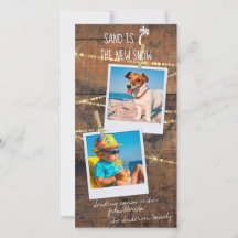 La nueva tarjeta de nieve es la arena de dos fotos