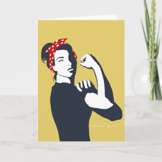 La nueva tarjeta Rosie (el Riveter)