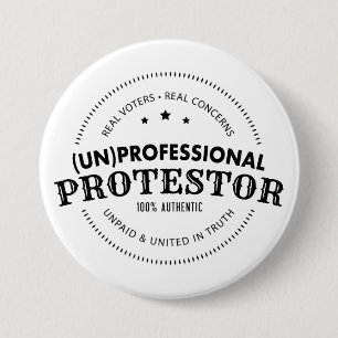 (la O.N.U) Botón profesional del Protestor