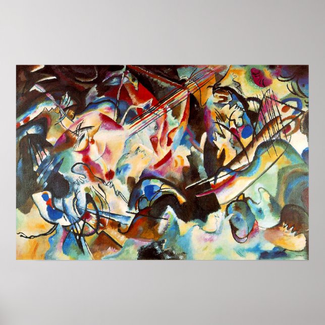 La obra de arte abstracto de Kandinsky, Composició (Frente)