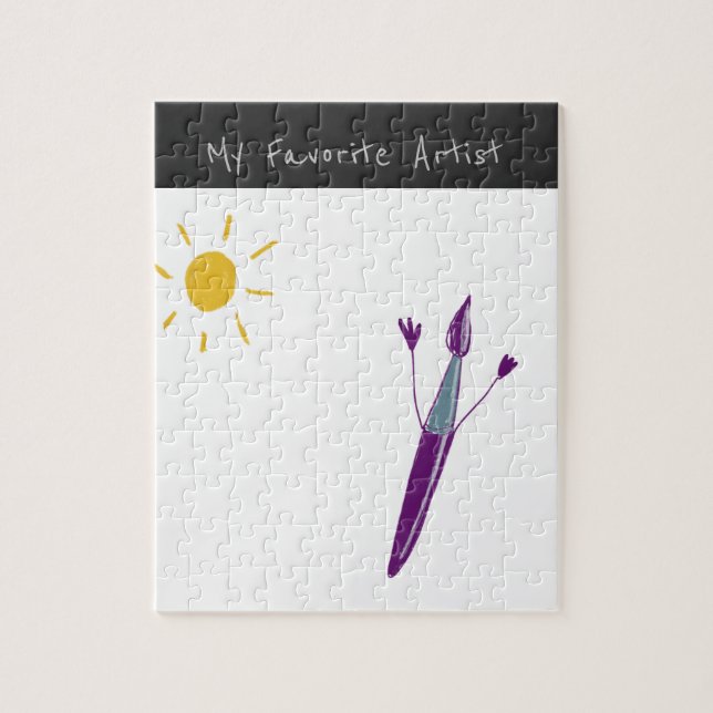 La obra de arte de un rompecabezas de su hijo (Vertical)