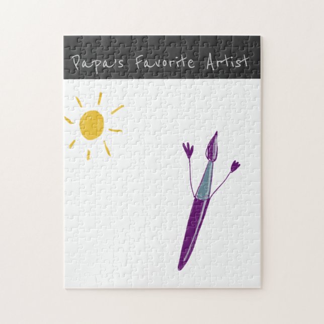 La obra de arte de un rompecabezas de su hijo (Vertical)