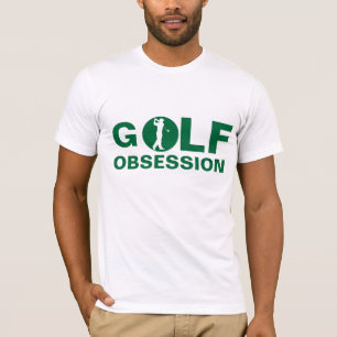 La obsesión del golf la camiseta blanca verde