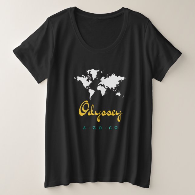 La odisea Uno-Ir-Va las mujeres más la camiseta (Anverso del diseño)
