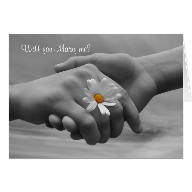 La oferta, me casa tarjeta con las manos y la (Anverso (Horizontal))