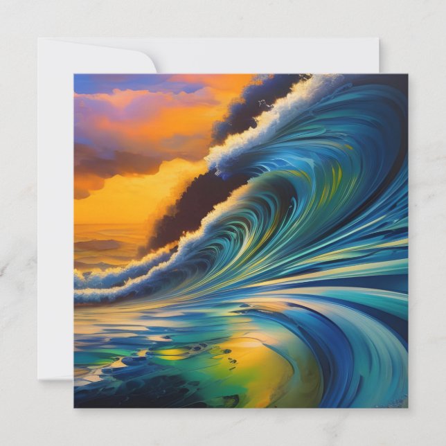 La ola al amanecer (Anverso)