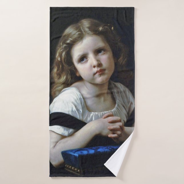 La oración, Bouguereau (Toalla de baño)