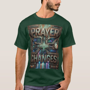 La oración cambia las cosas – Camiseta futurista S