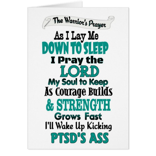 La oración del guerrero... PTSD (Frente)