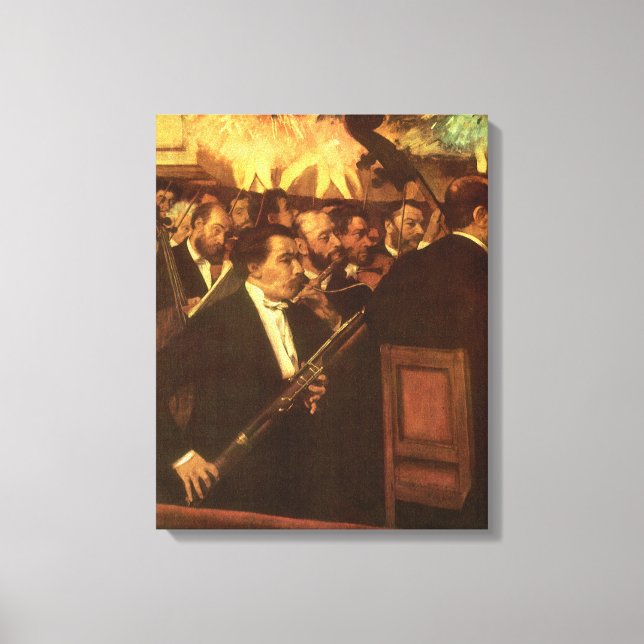 La Orquesta de la Ópera de Edgar Degas, Arte Antig (Anverso)