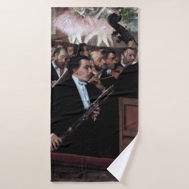 La orquesta en la ópera, Edgar Degas (Toalla de baño)