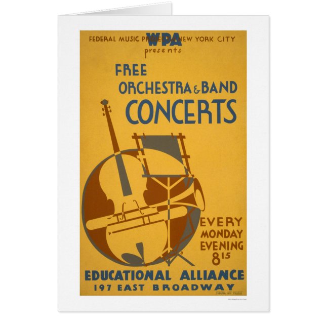 La orquesta libre concierta WPA 1938 (Frente)