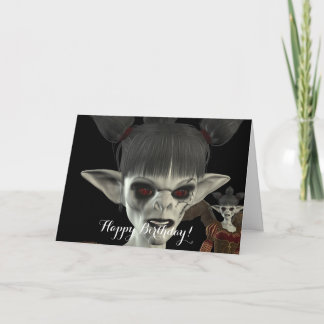 La oscuridad viene tarjeta de cumpleaños hermosa