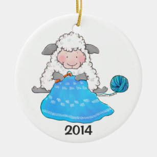 La oveja de Lucy Crochets el ornamento del navidad