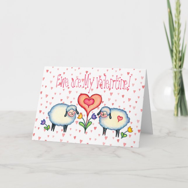 La OVEJA es MI TARJETA DEL DÍA DE SAN VALENTÍN de (Anverso)