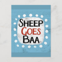 La oveja se vuelve una postal de Baa