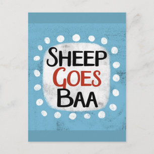 La oveja se vuelve una postal de Baa
