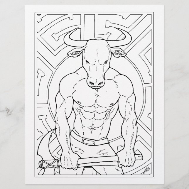 La página Minotauro - Colorín. (Anverso)