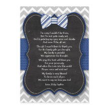 La pajarita Baby Shower le agradece las notas con