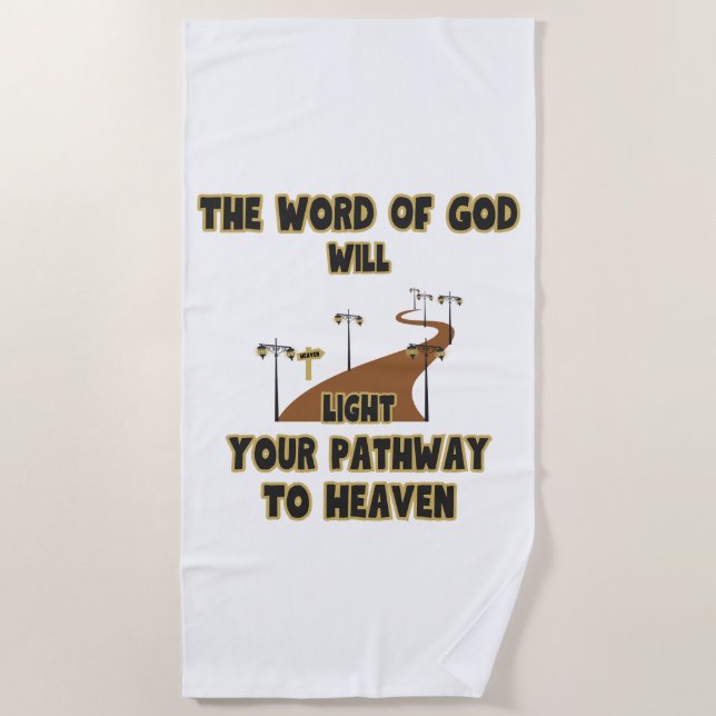 La Palabra De Dios Encenderá La Toalla De Playa (Anverso)