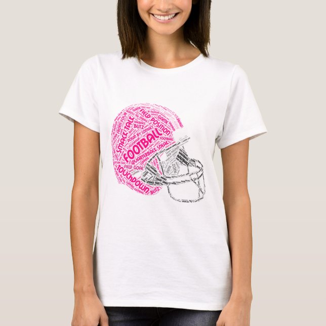 La PALABRA de la camiseta del casco de Footbal (Anverso)