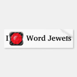 La palabra Jewels a la pegatina para el