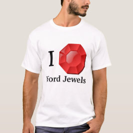La palabra Jewels la camiseta