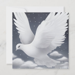 La paloma Boda blanca en las nubes