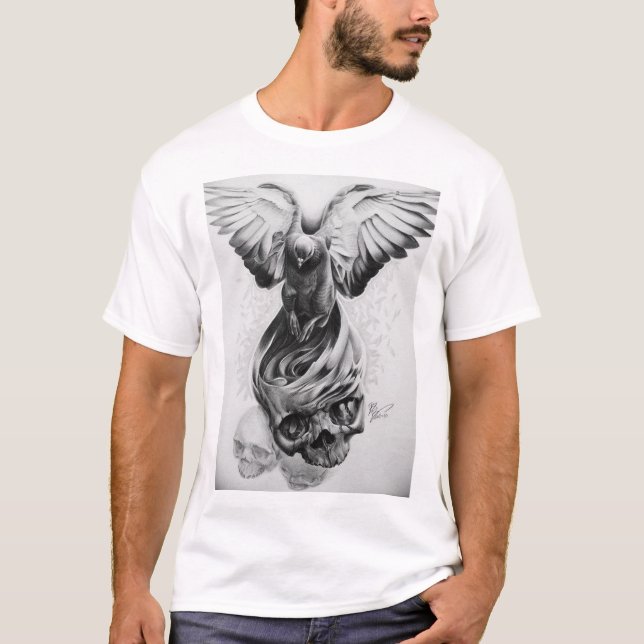 la paloma      muerteDibujo| Camiseta Unisex (Anverso)