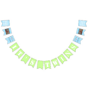 La pancarta de Bunting del chico gemelo