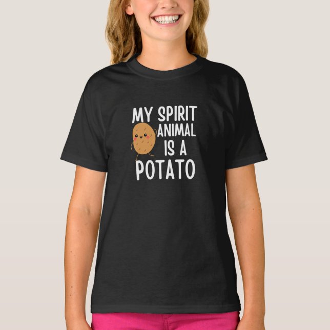 La papa es mi animal espiritual camiseta (Anverso)