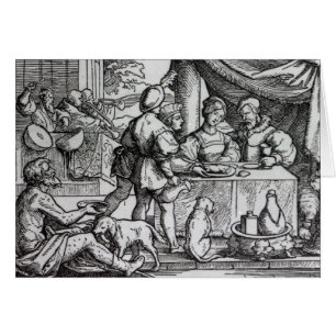La parábola de Lazarus y de zambullidas