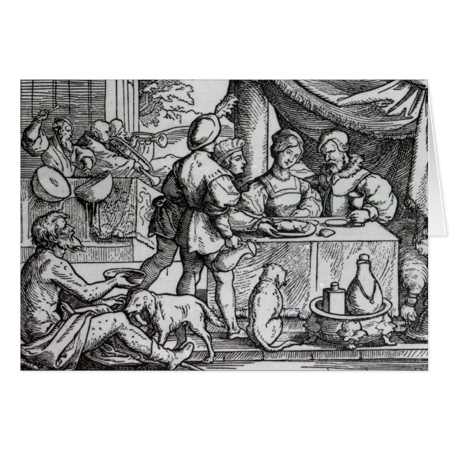 La parábola de Lazarus y de zambullidas (Anverso (Horizontal))
