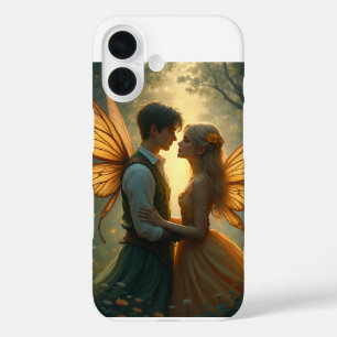 La pareja de Fundas del iPhone 16 del hada amorosa