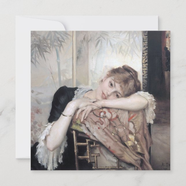 La parisina de Albert Edelfelt 1883 (Anverso)
