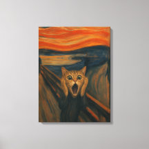 La Parodia Clásica del Gato Gritando Arte Divertid
