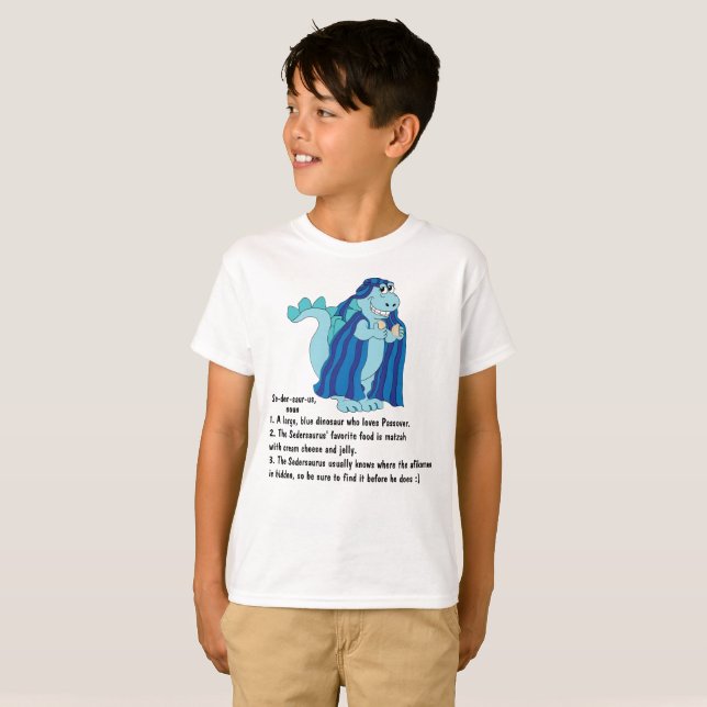 La Pascua Define Sedersaurus Niños Camiseta Básica (Anverso completo)