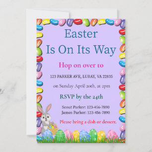 La Pascua Está En Camino De La Invitación De Pascu