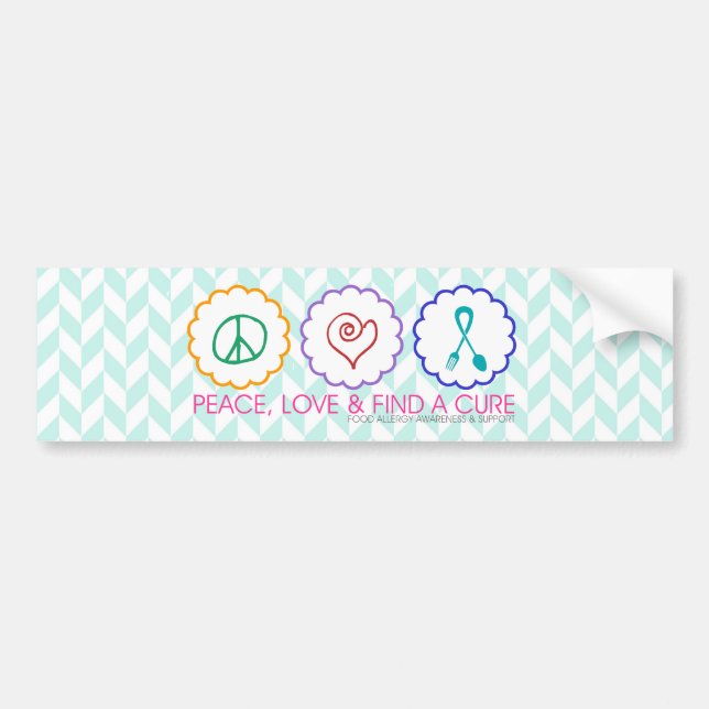 La paz, amor y encuentra a una pegatina para el (Frente)