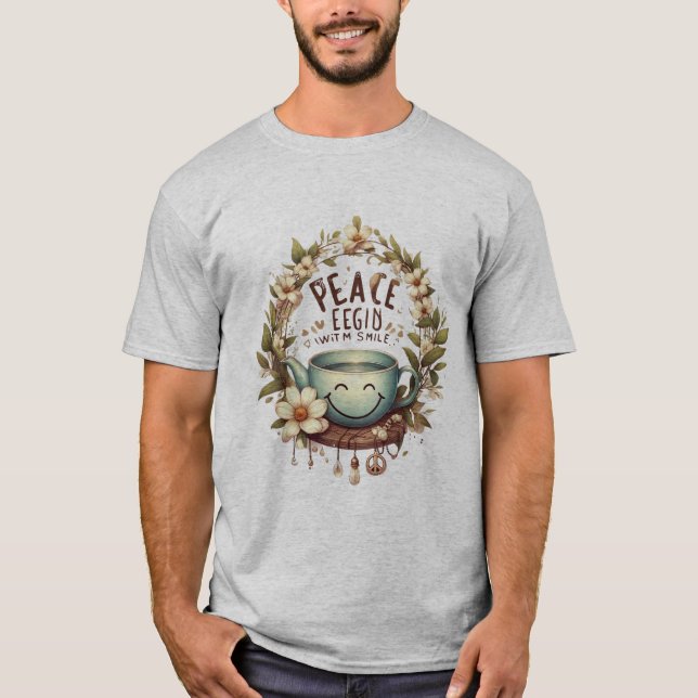La paz comienza con una camiseta sonriente (Anverso)