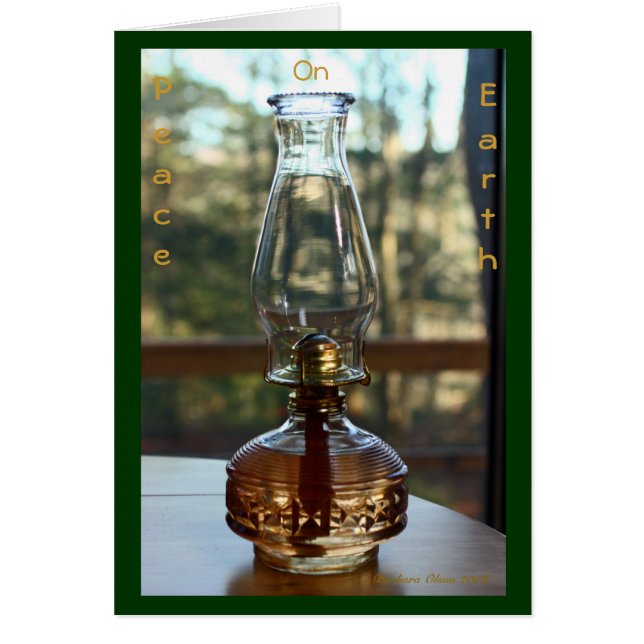 La paz en la Tierra: tarjeta (Frente)