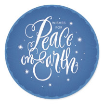 La paz resplandeciente en el Pegatina del retorno 