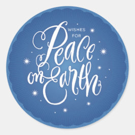 La paz resplandeciente en el Pegatina del retorno 