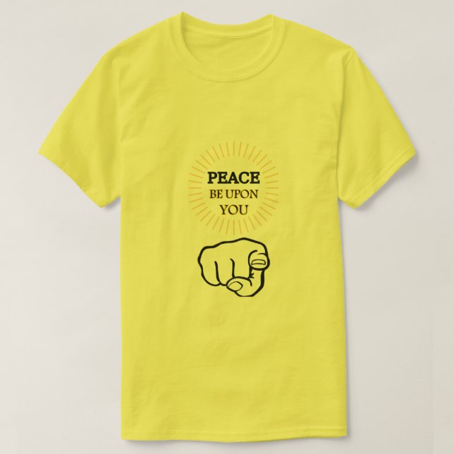 La paz sea con tu camiseta (Diseño del anverso)