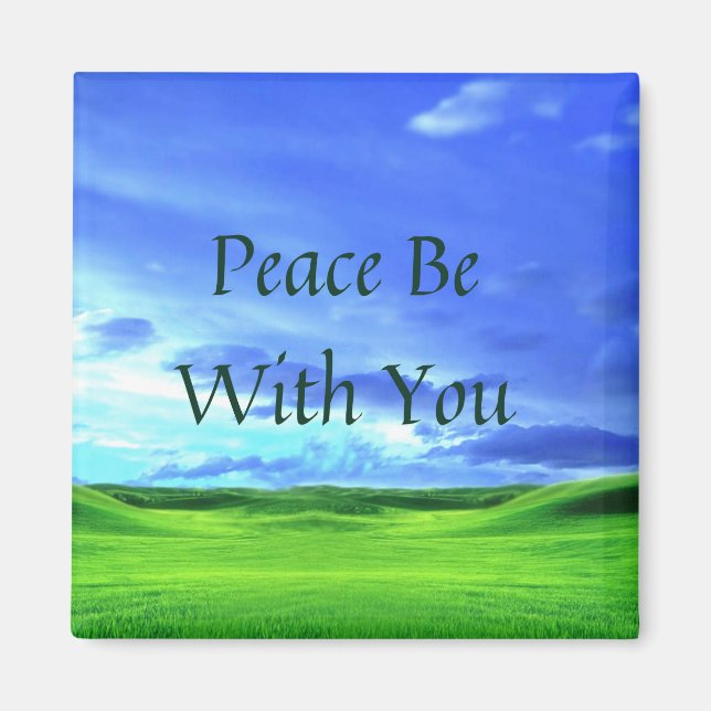 La paz sea contigo imán (Frente)